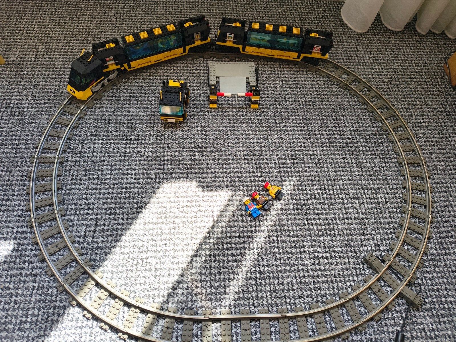 lego system 9 volt trein 4559 compleet met doos en boekje, Gebruikt, Overige thema's, Lego, Ophalen of Verzenden