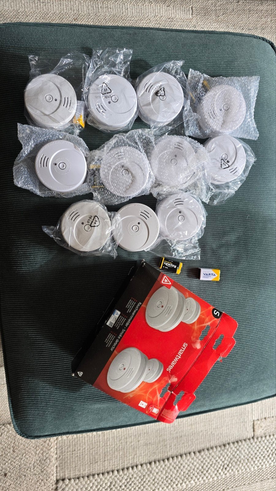 Smartwares Rookmelders - 10 stuks, zo goed als nieuw, Ophalen, Detector, Sensor of Melder, Nieuw, Rook