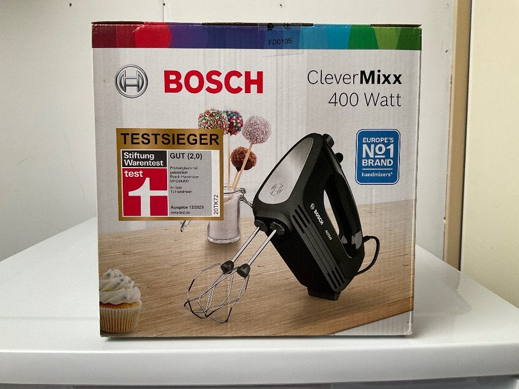 Bosch handmixer MFQ2420B NIEUW, Ophalen, Nieuw, 3 snelheden of meer, Vaatwasserbestendig