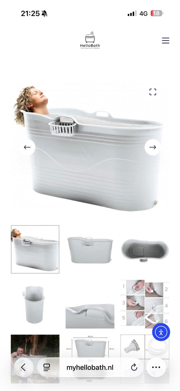 Bath Bucket, Huis en Inrichting, Ophalen, Zo goed als nieuw