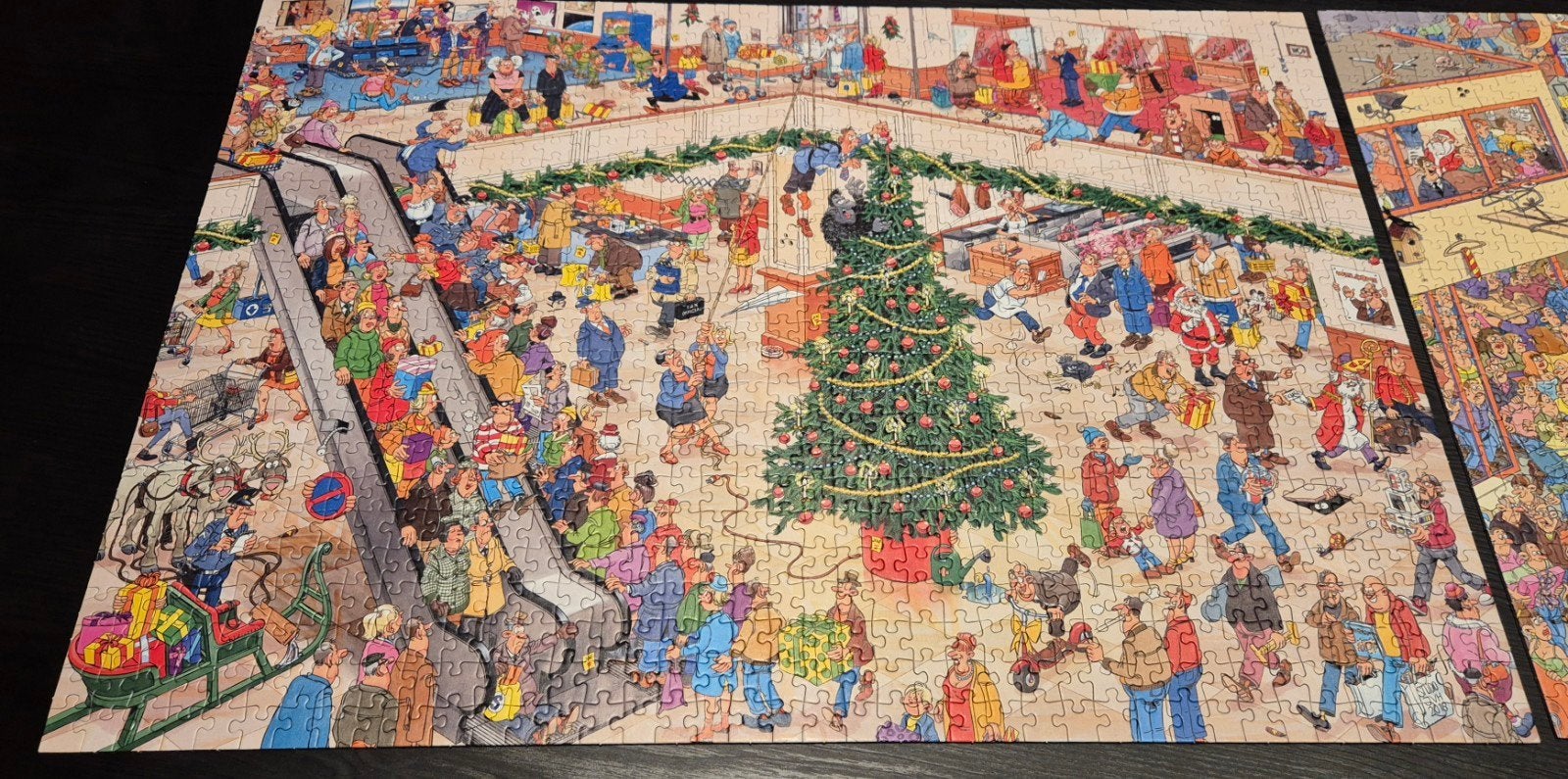 Foto 7 van Jan van Haasteren 2x 1000 puzzel Christmas Mall+Black Friday