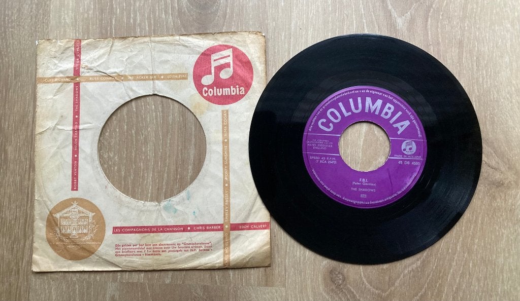Jukebox Single F.B.I. / Midnight - The Shadows, Cd's en Dvd's, Vinyl Singles, Zo goed als nieuw, Pop, Overige typen, 7 inch, Verzenden
