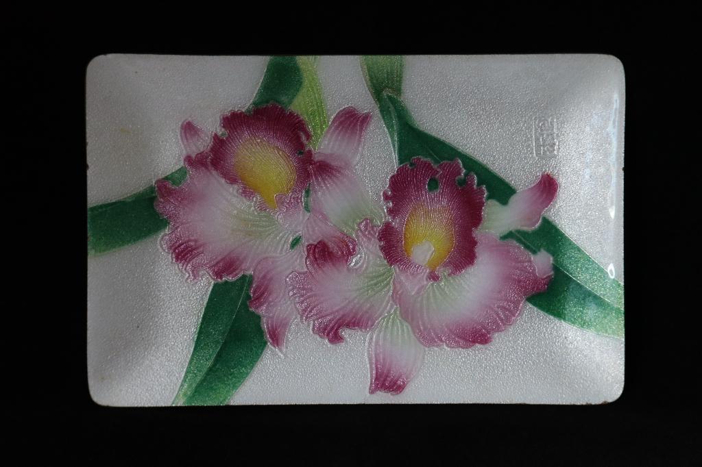 Vintage Tutanka Japan cloisonne schaaltje / dienblad, Ophalen of Verzenden