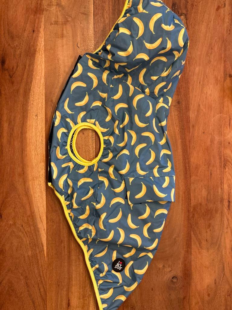 I Love My Dog regenjasje banana XXL, Dieren en Toebehoren, Ophalen of Verzenden, Nieuw, Hondenjas