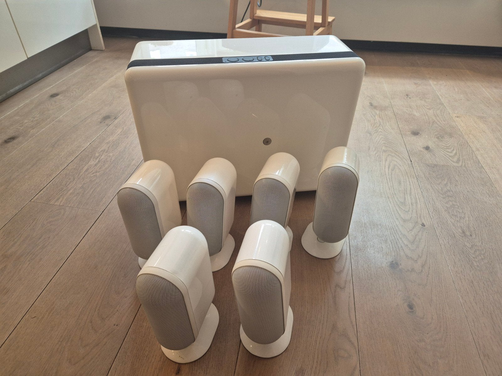 Q Acoustics boxen set + Marantz versterker te koop, Audio, Tv en Foto, Versterkers en Receivers, Ophalen
