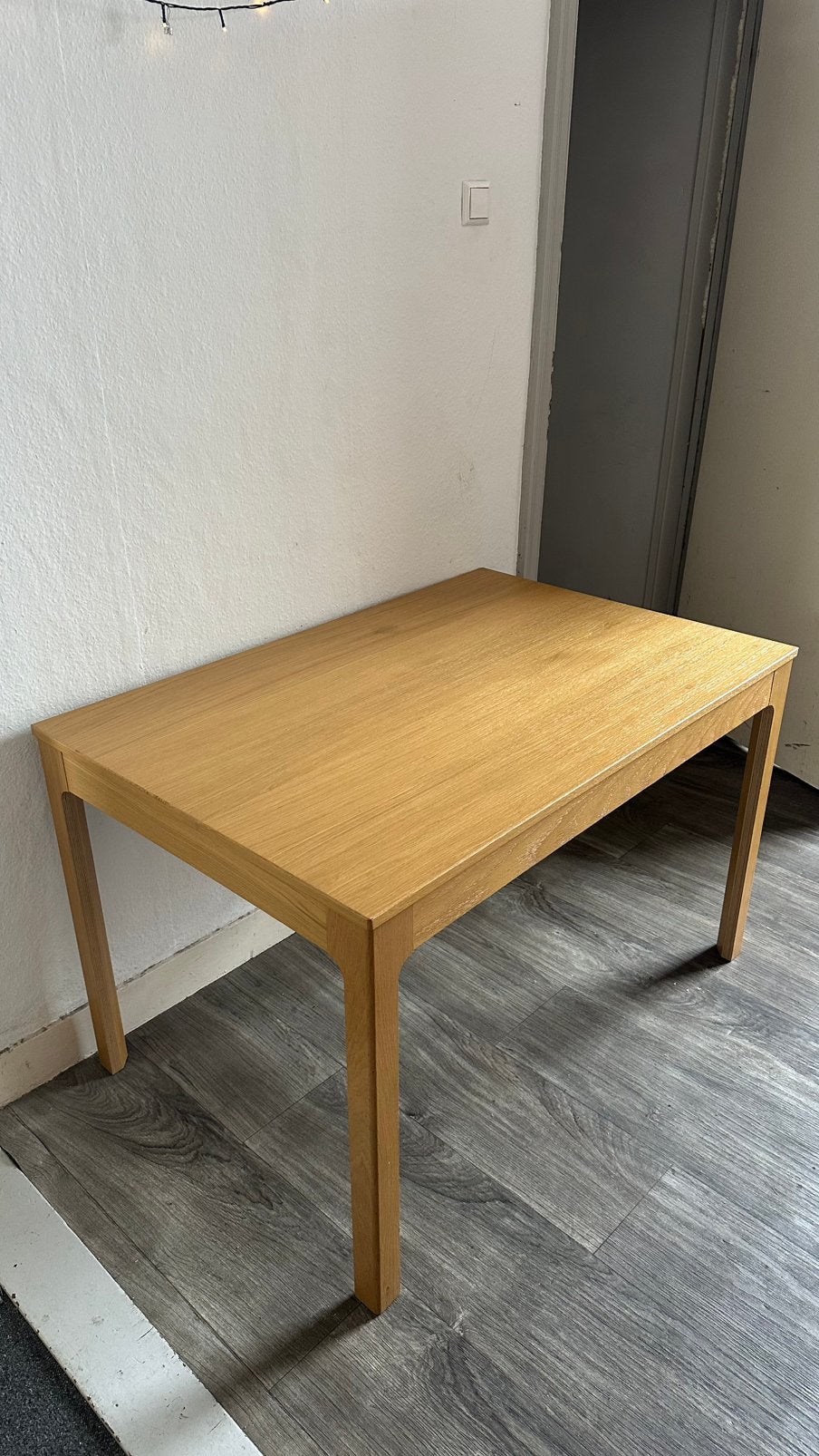 IKEA EKEDALEN uitschuifbare eettafel eiken - 120/180 cm, Ophalen, 50 tot 100 cm, Zo goed als nieuw, 150 tot 200 cm