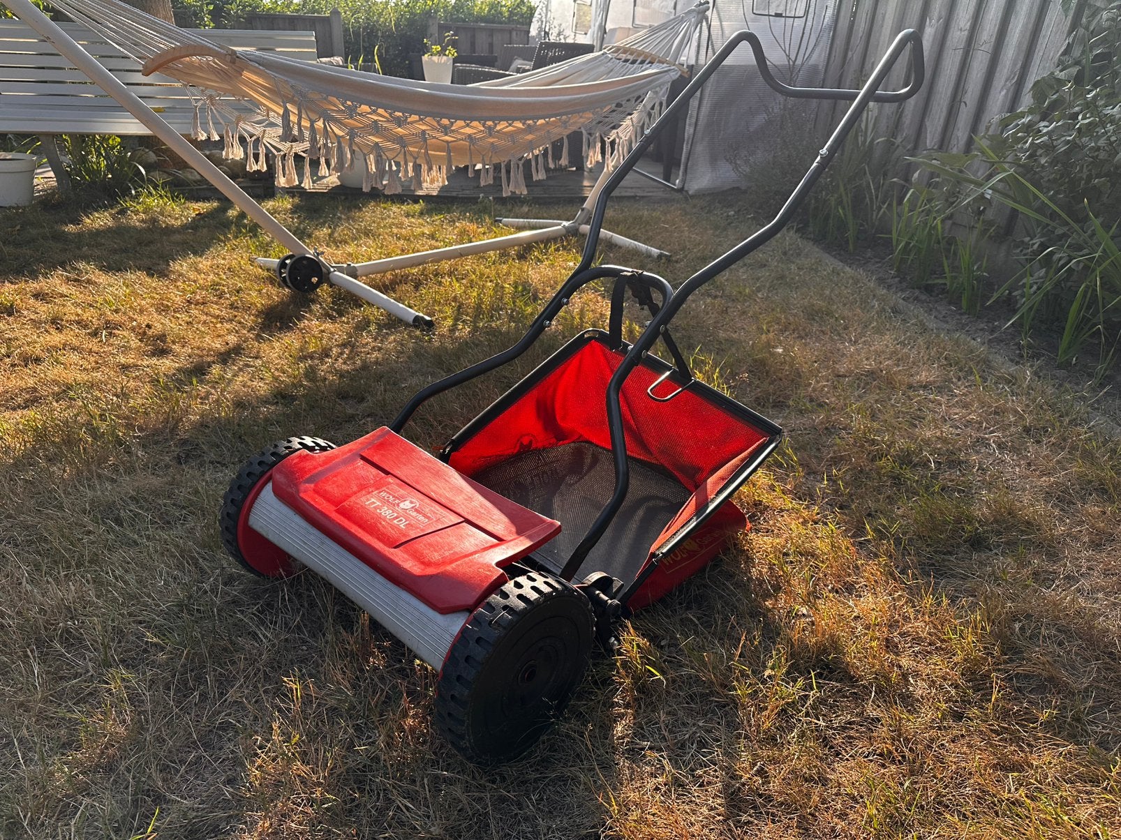 Grasmaaier | Wolf Garten TT 380 DL, Tuin en Terras, Handgrasmaaier, Ophalen of Verzenden, Zo goed als nieuw, Opvangzak