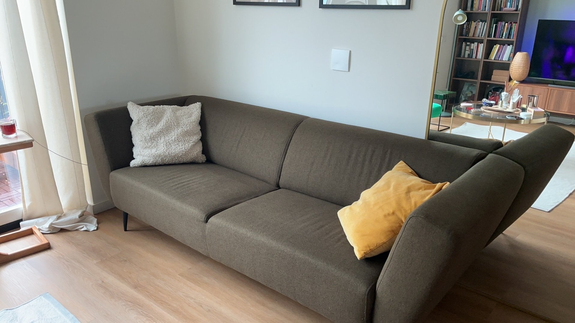 Banken- Sofa, Ophalen, Minder dan 75 cm, Driepersoons, Zo goed als nieuw