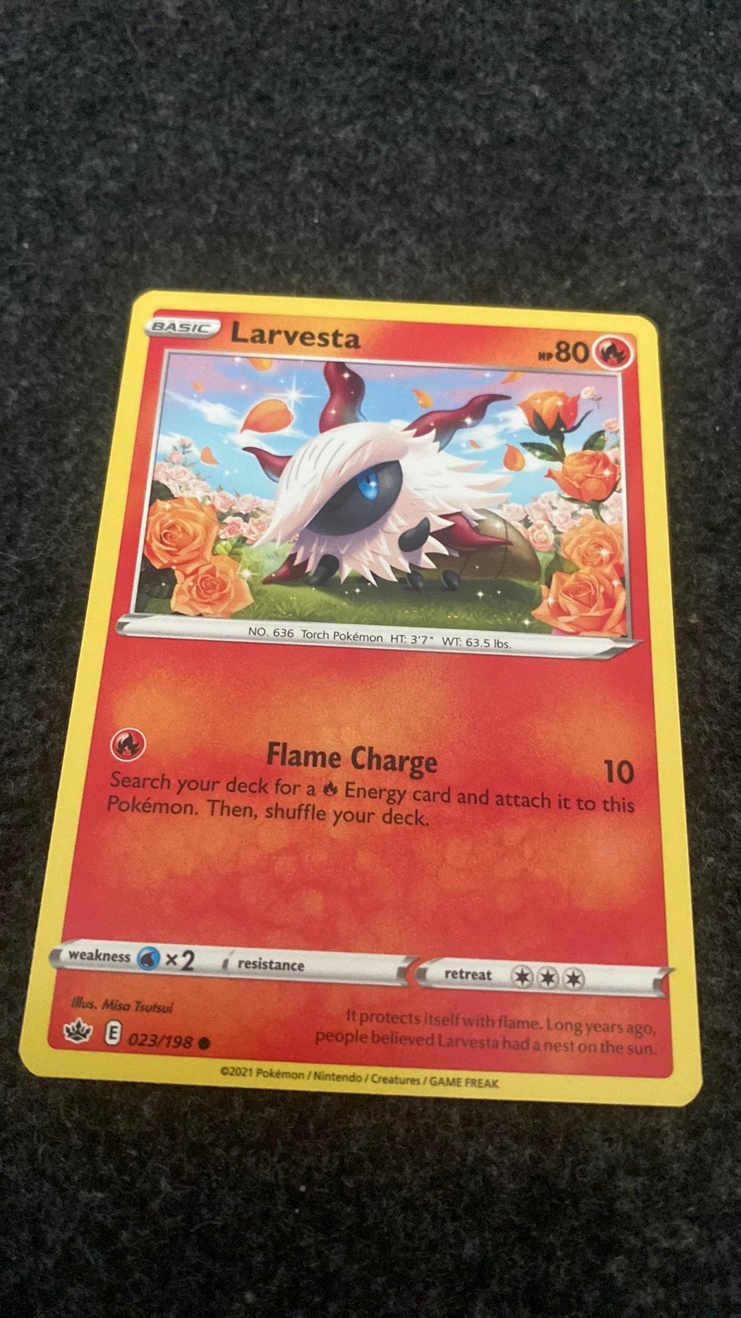 Chilling reign Larvesta common - 023/198, Ophalen of Verzenden, Zo goed als nieuw