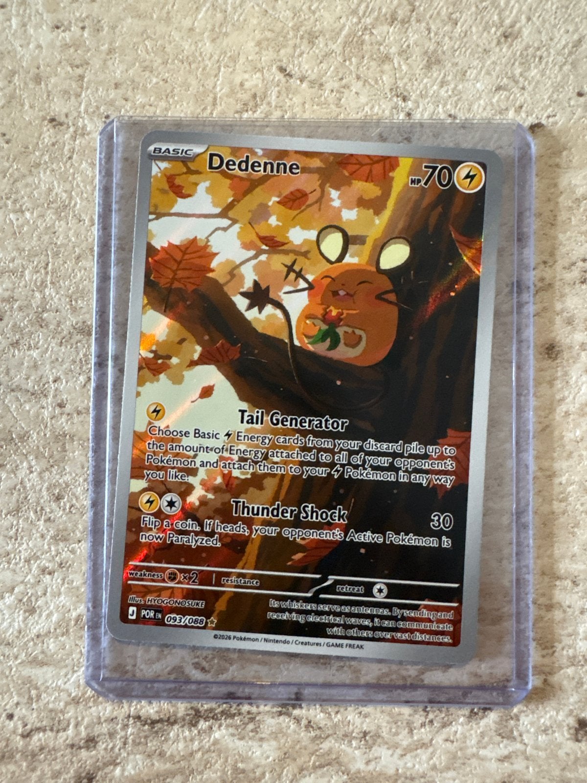 Dedenne 093/088 Pokémon Kaart, Hobby en Vrije tijd, Verzamelkaartspellen | Pokémon, Ophalen of Verzenden, Zo goed als nieuw, Losse kaart