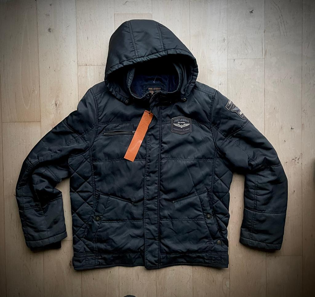 PME Legend Skyhog Hooded stoere warme jas / jack XXL zwart, Ophalen of Verzenden, Zo goed als nieuw, Overige maten, Zwart