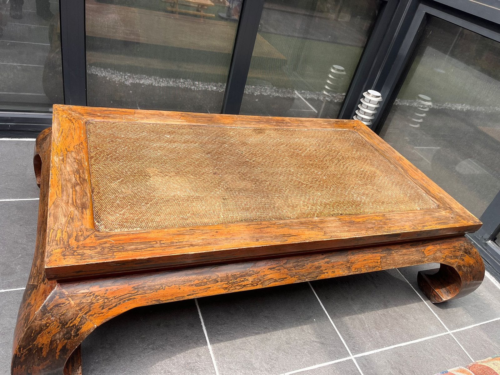 Chinese salontafel 80x-45cm, Ophalen, Gebruikt, 100 tot 150 cm, Aziatisch Chinees