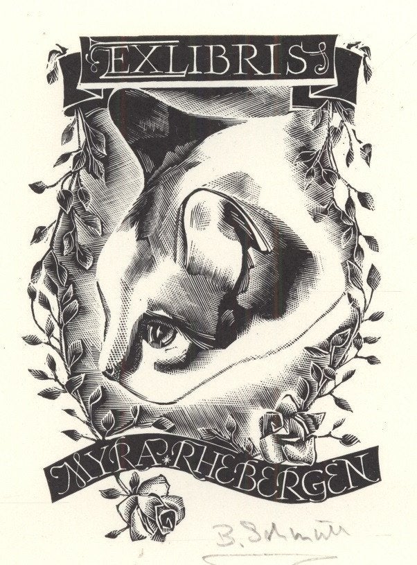 0175 Ex Libris Nederland : Bertil Schmüll, 1965, Verzenden, Ex libris
