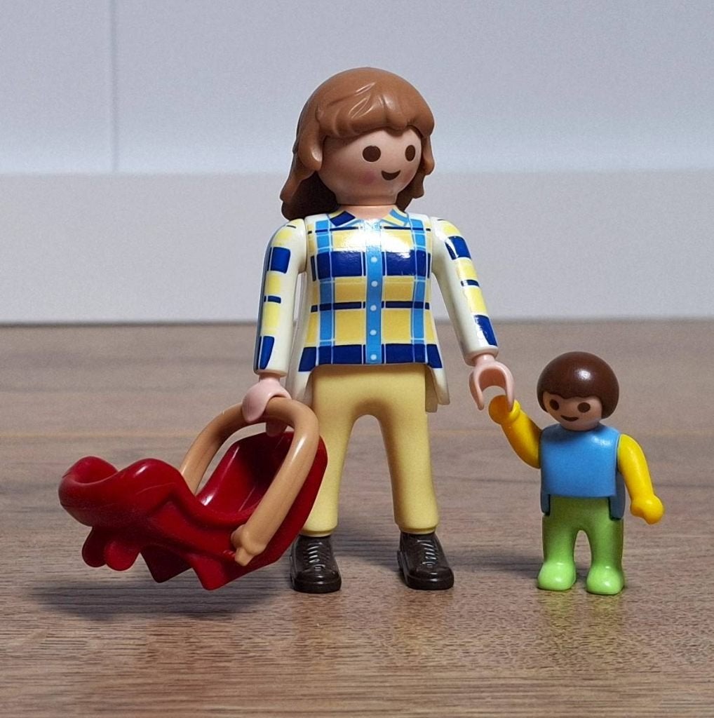 Playmobil 4668 Moeder met kind, compleet!, Complete set, Ophalen of Verzenden, Zo goed als nieuw, Figuren