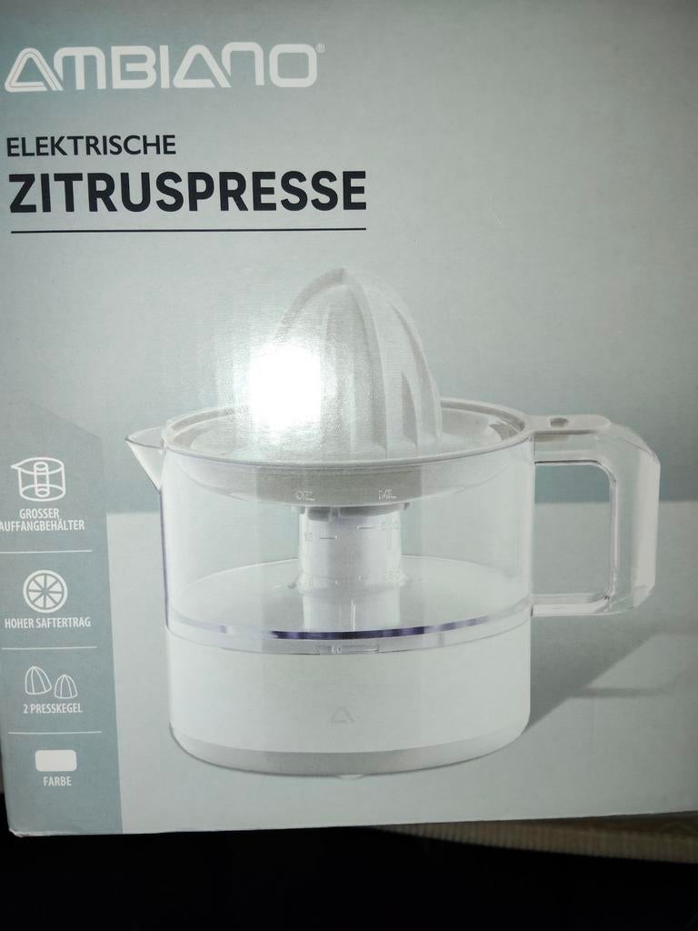 Ambiano Elektrische Citruspers - Nieuw in doos, Witgoed en Apparatuur, Onderdelen en Toebehoren, Ophalen of Verzenden