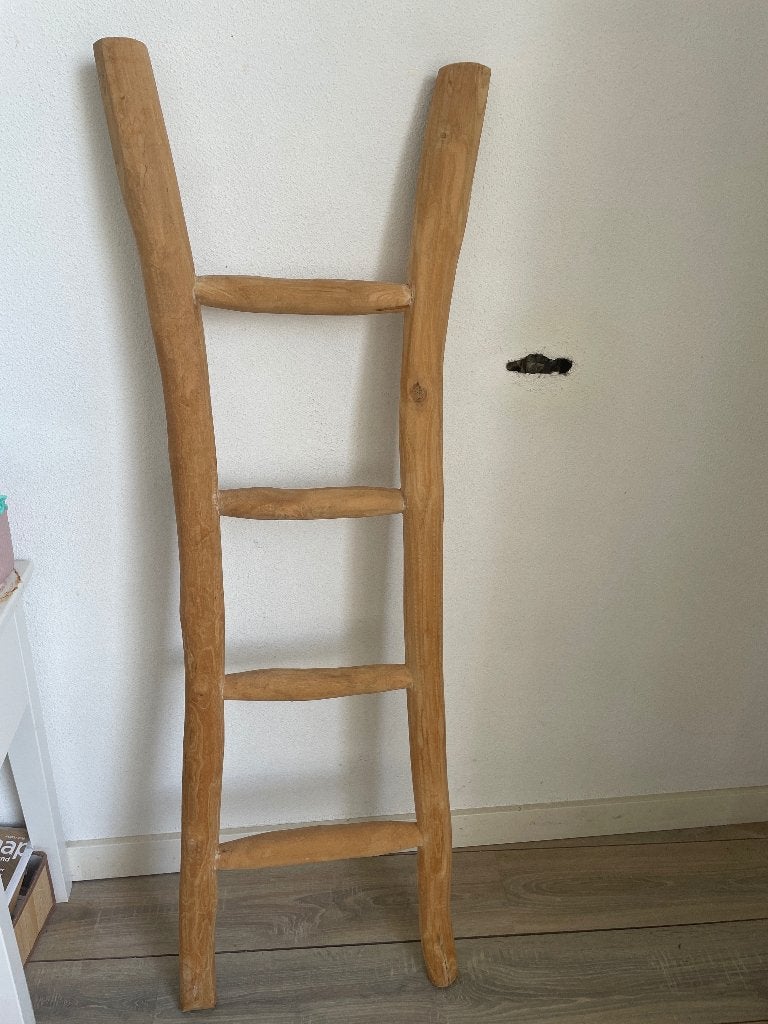 Decoratie ladder, Ophalen, Hout, Gebruikt, Boho