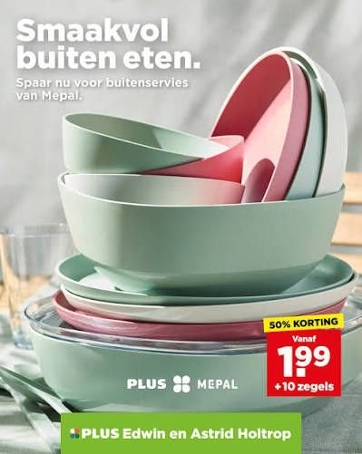 20 Plus Buiten Servies zegels, Verzamelen, Supermarktacties, Plus, Verzenden