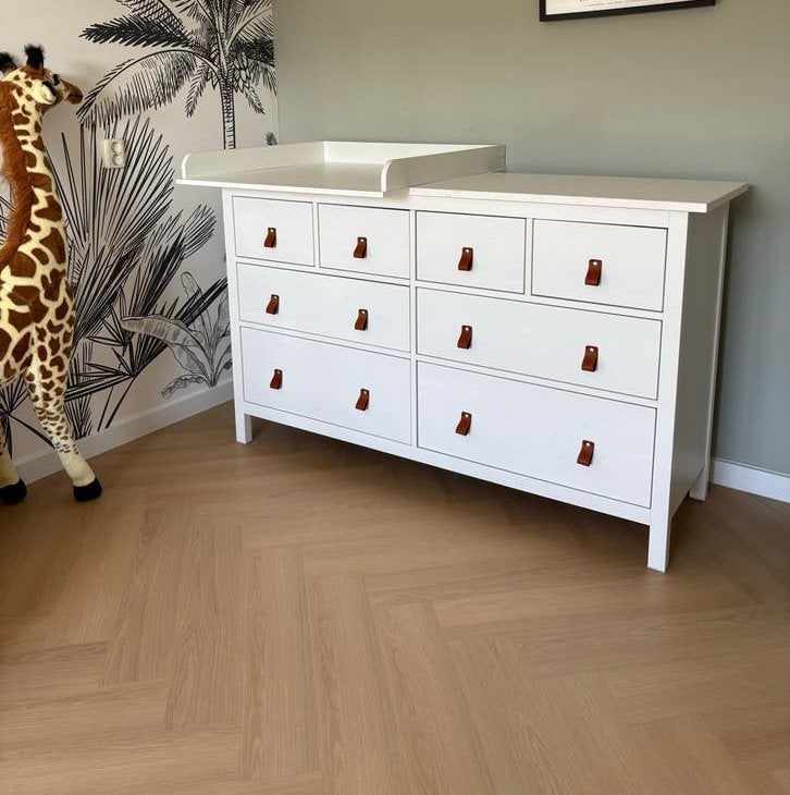 IKEA Hemnes ladekast 8 lades wit met bladvergroter, Ophalen, Gebruikt, 50 tot 70 cm, 100 cm of meer