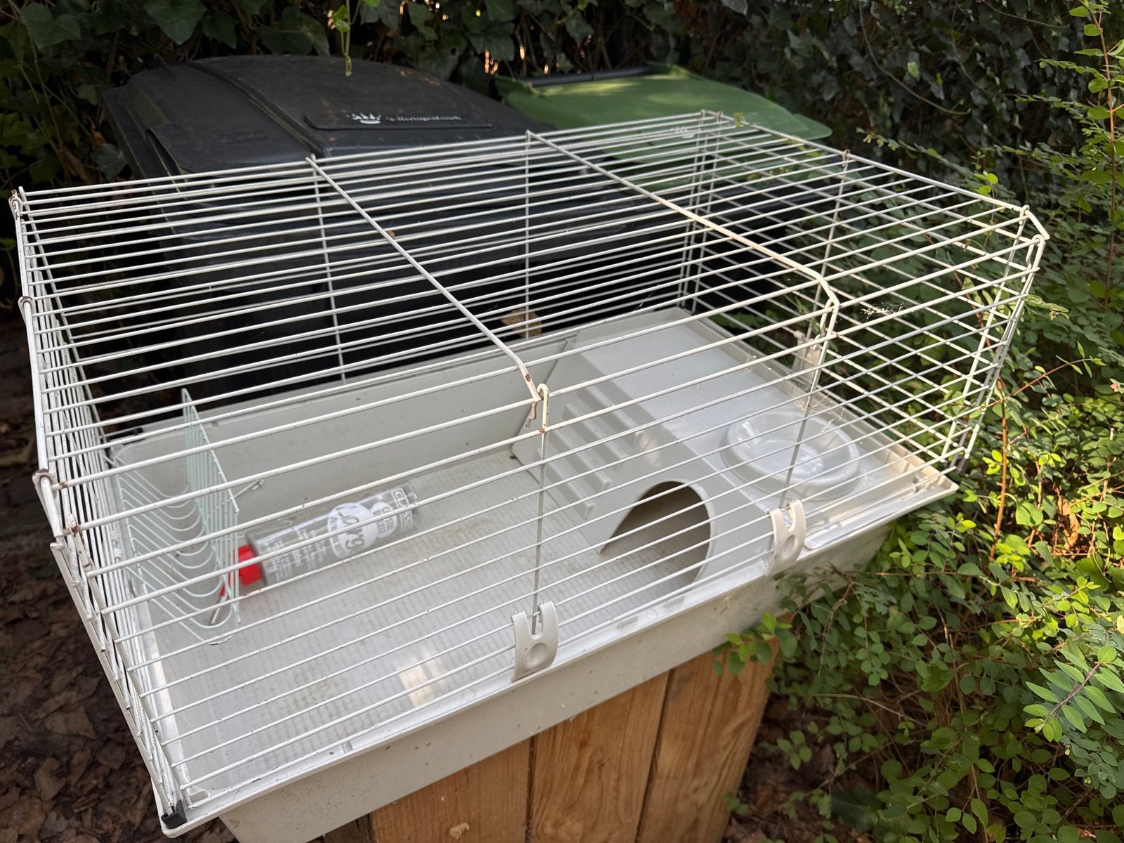 Cavia/ konijnenhok, Ophalen