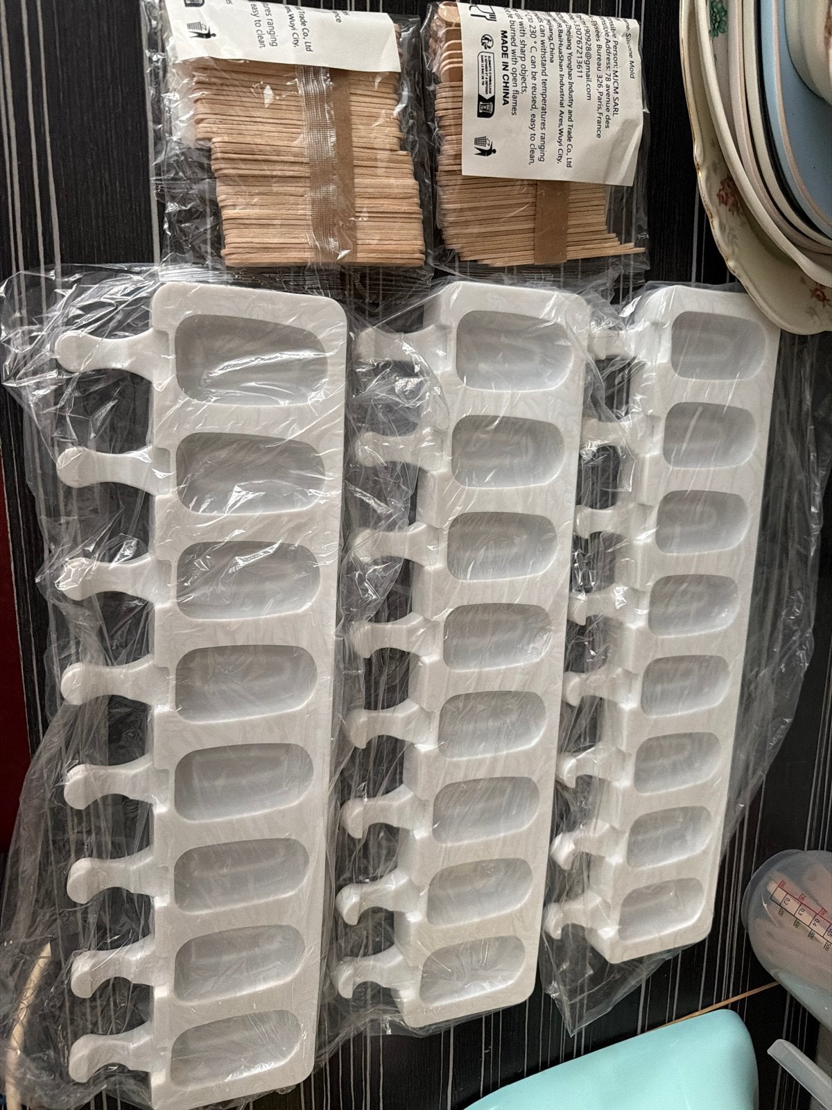 IJsjesvormen met houten stokjes - Set van 3, Overige typen, Kunststof, Nieuw, Ophalen of Verzenden