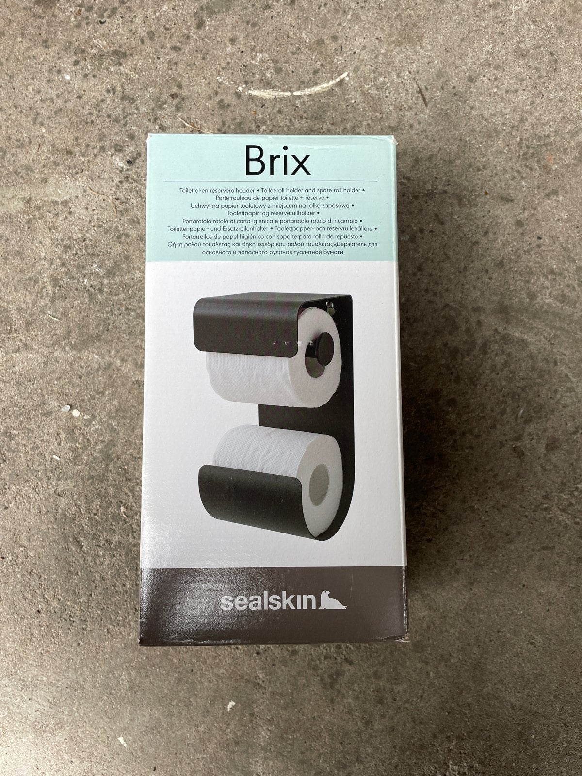 Brix Toiletrolhouder en Reserverolhouder Zwart, Huis en Inrichting, Badkamer | Badtextiel en Accessoires, Ophalen of Verzenden