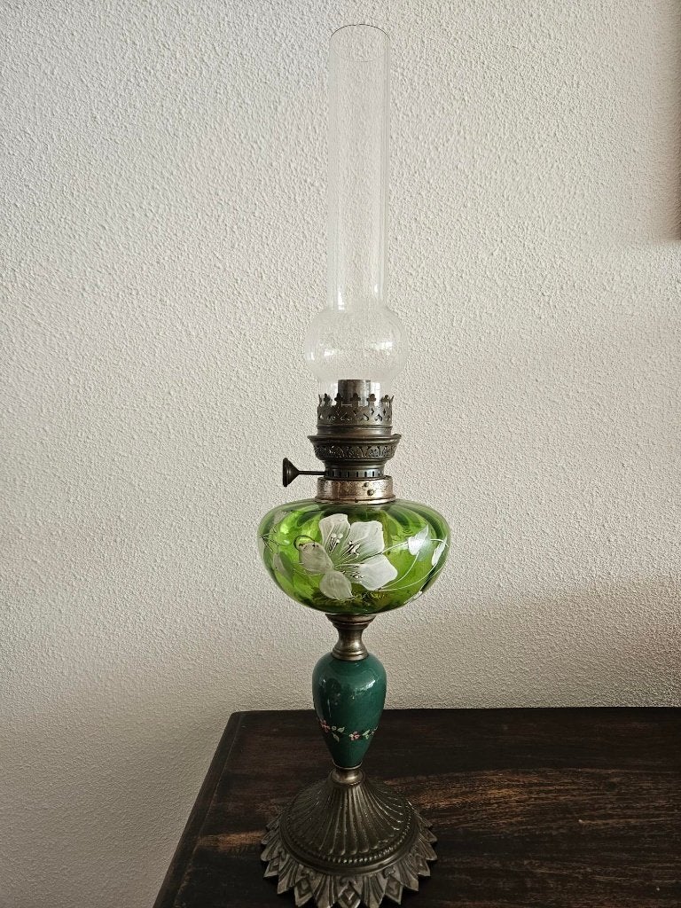 Olielamp antiek, Antiek en Kunst, Antiek | Lampen, Ophalen