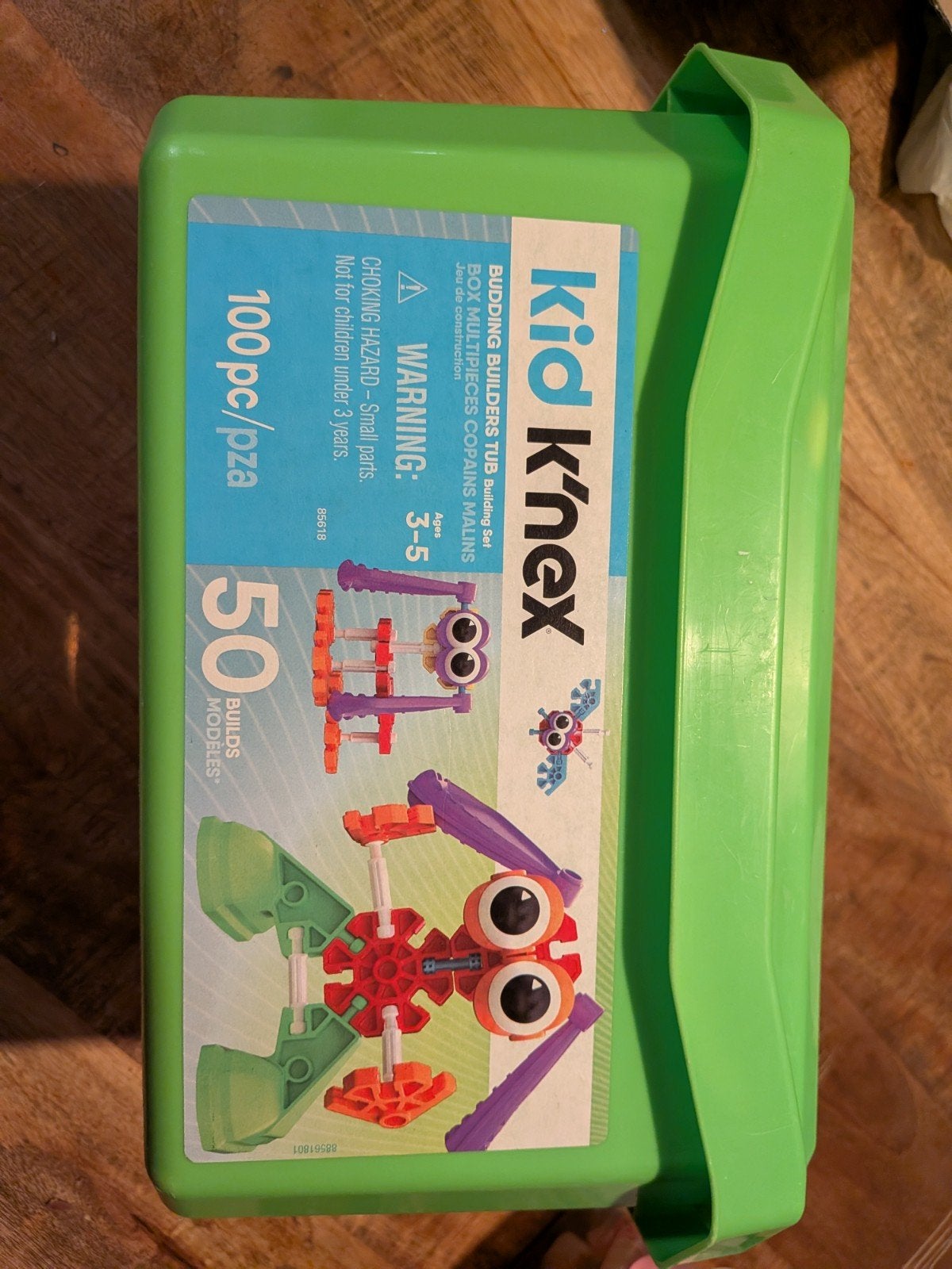 Kid K'nex in handige opbergbox, Ophalen of Verzenden, Zo goed als nieuw, K'nex