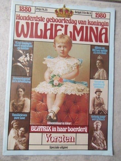 Honderdste geboortedag van koningin Wilhelmina, Verzamelen, Koninklijk Huis en Royalty, Zo goed als nieuw, Tijdschrift of Boek