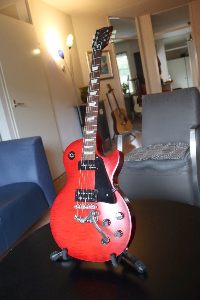 Gibson Les Paul Futura Brilliant Red, Ophalen of Verzenden, Zo goed als nieuw, Solid body, Gibson