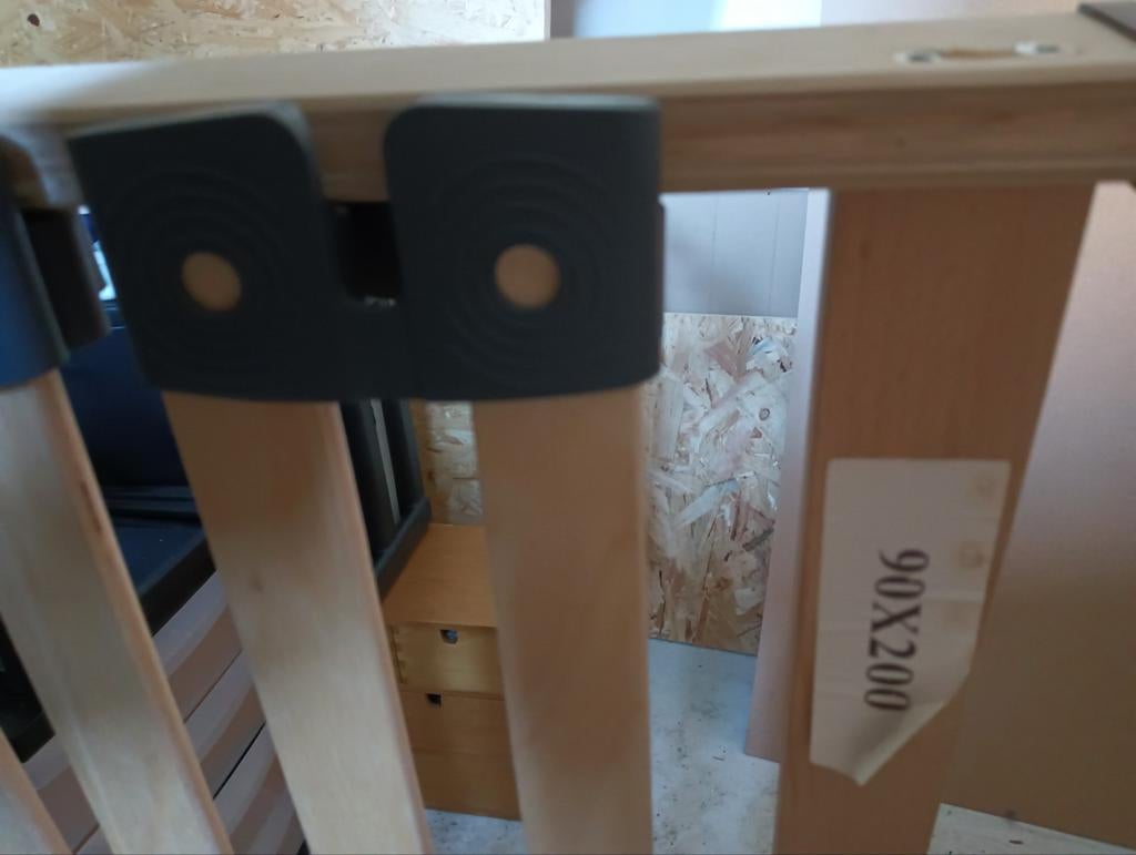Doorgroei slaapkamer meubels: baby tot tiener wit met beuken, Ophalen, 85 tot 100 cm, Gebruikt, Lattenbodem