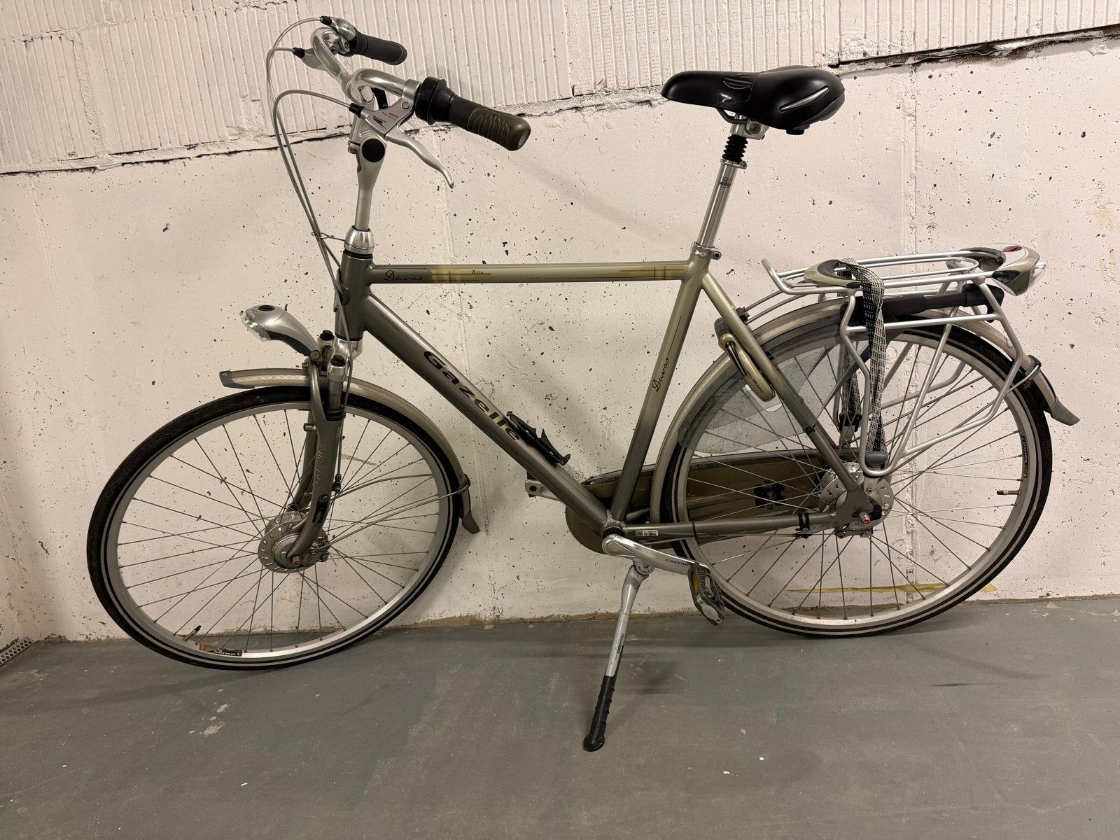 Gazelle Davos herenfiets - 7 versnellingen, Fietsen en Brommers, Ophalen, Gebruikt, Velgrem, Versnellingen