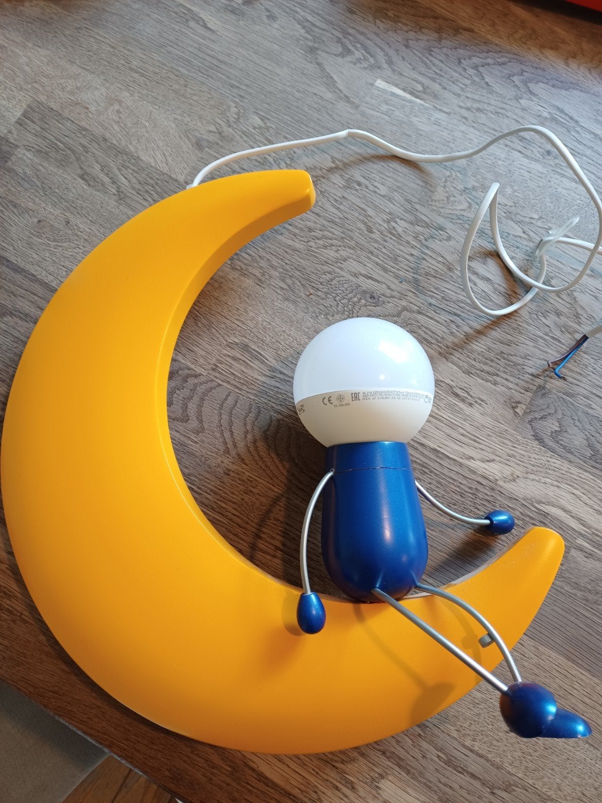 Philips maanlamp met mannetje, werkt perfect, Huis en Inrichting, Ophalen of Verzenden, Gebruikt, Meerkleurig, Philips