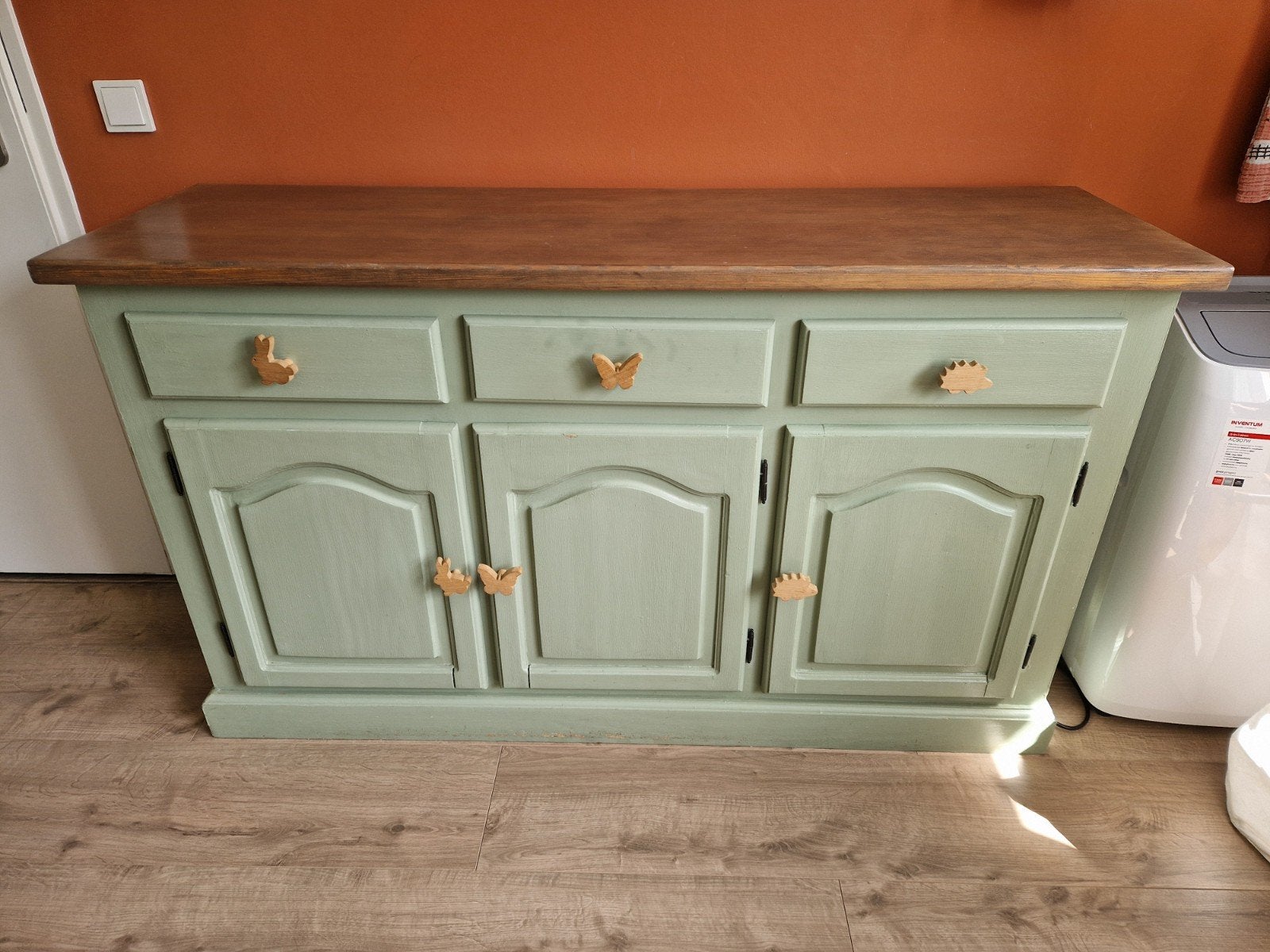 Dressoir/comode, Ophalen, Gebruikt, 150 tot 200 cm, Landelijk, Speels