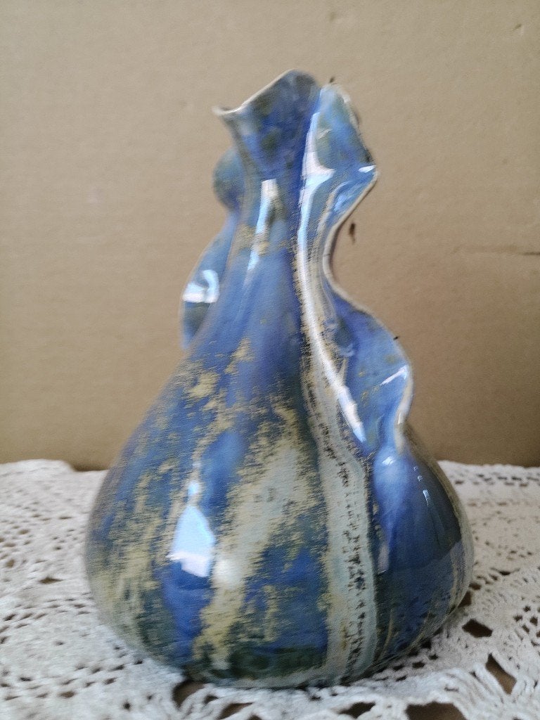 Aardewerk vaas Ellen van Bendegom keramische vaas vaasje14cm, Antiek en Kunst, Ophalen of Verzenden
