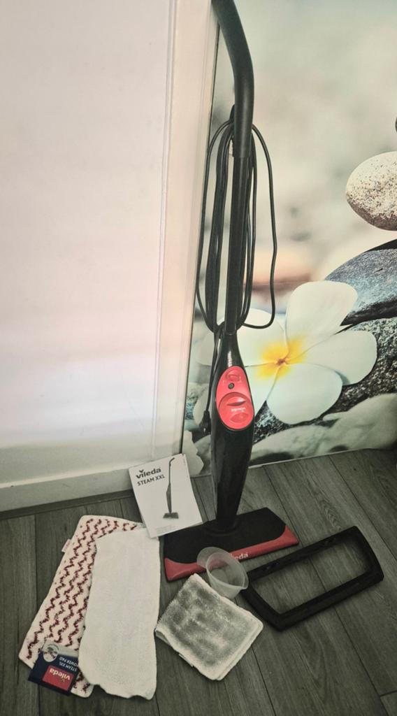 Vileda Steam XXL Stoomreiniger - Zo goed als nieuw, Witgoed en Apparatuur, Stoomapparaten, Ophalen, Zo goed als nieuw, Stoomreiniger