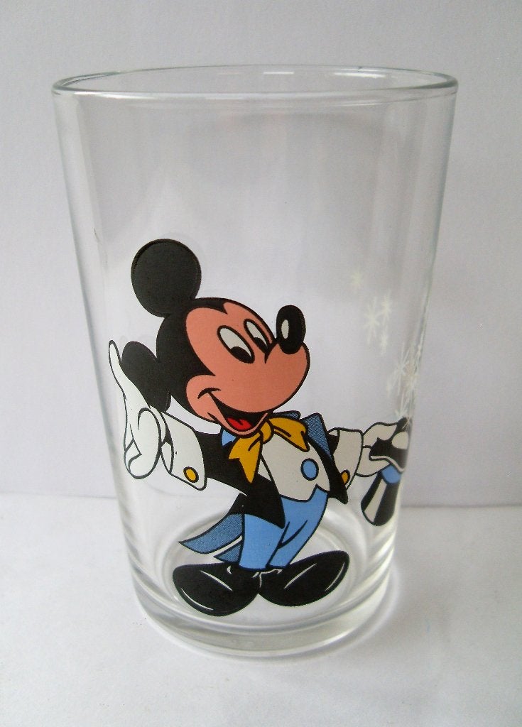 Mickey Mouse Glas Disney, Ophalen of Verzenden, Mickey Mouse, Zo goed als nieuw, Servies