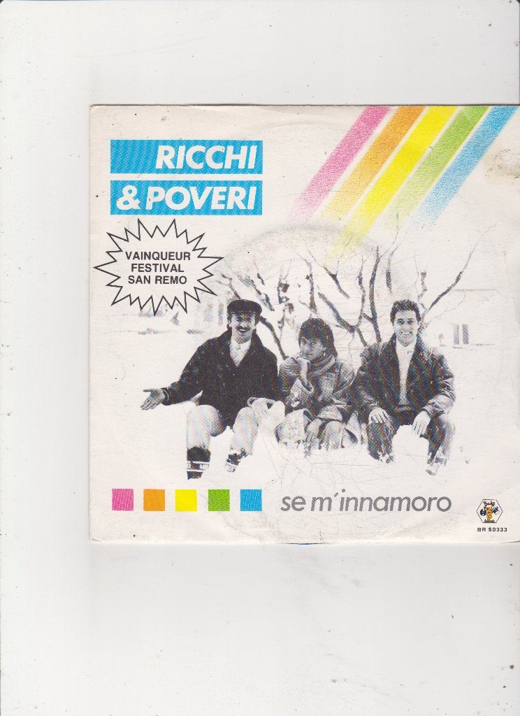 Single Ricchi & Poveri - Se M'innamoro, Ophalen of Verzenden, Gebruikt, Pop
