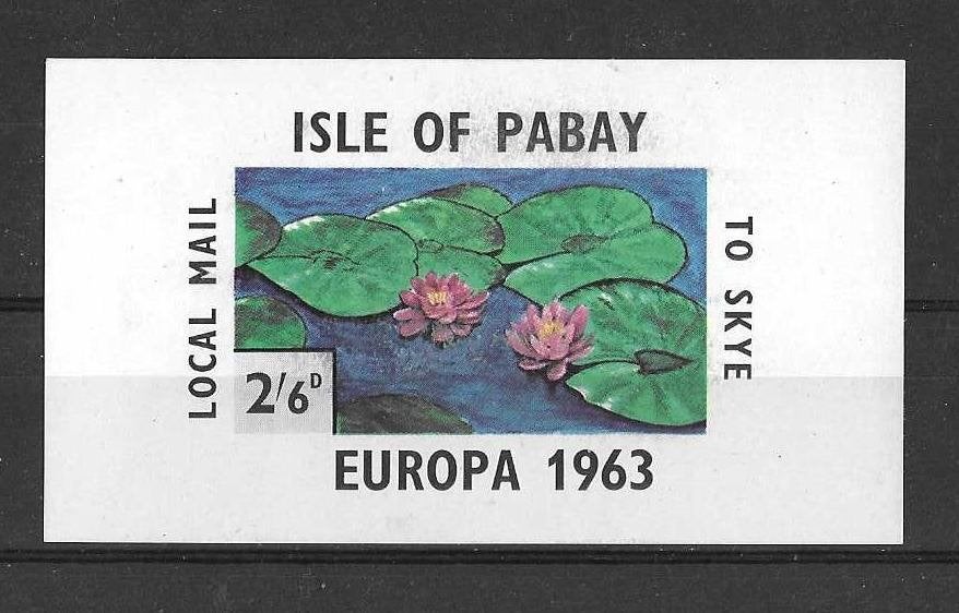 Isle of Pabay Cinderella postfris, ongetand EUROPA, Ophalen of Verzenden, Postfris