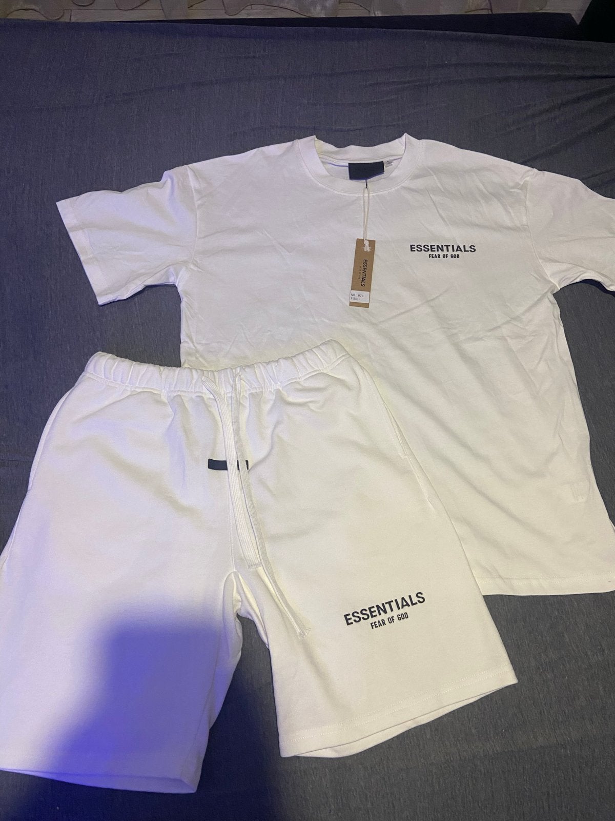 Essentials Fear of God T-shirt en korte broek set, Ophalen of Verzenden, Nieuw, Maat 52/54 (L), Wit