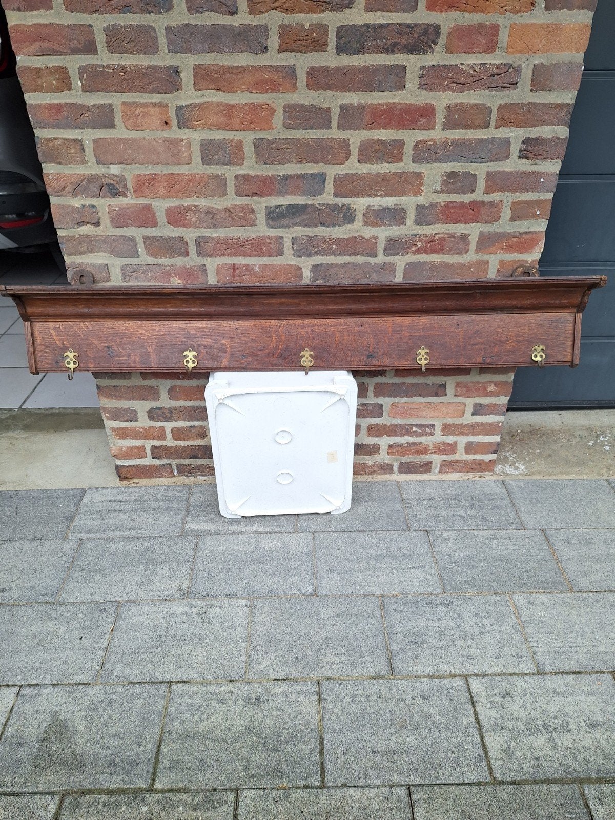 Kapstok  oud exemplaar, Huis en Inrichting, Woonaccessoires | Kapstokken, Wandkapstok, Gebruikt, Ophalen of Verzenden, Minder dan 100 cm