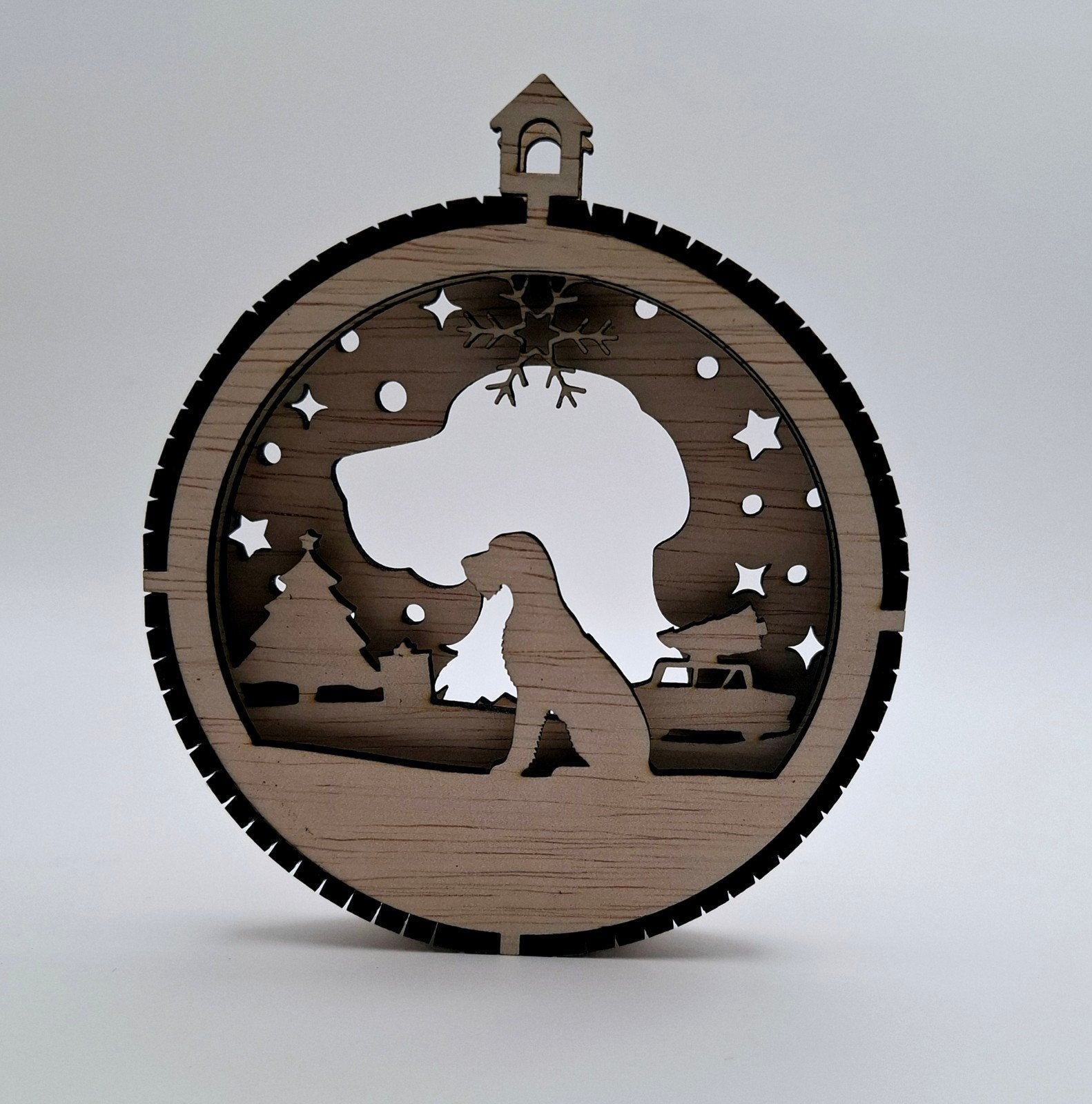 Houten kerstbal met uw eigen hond in 3D, Diversen, Ophalen of Verzenden, Nieuw