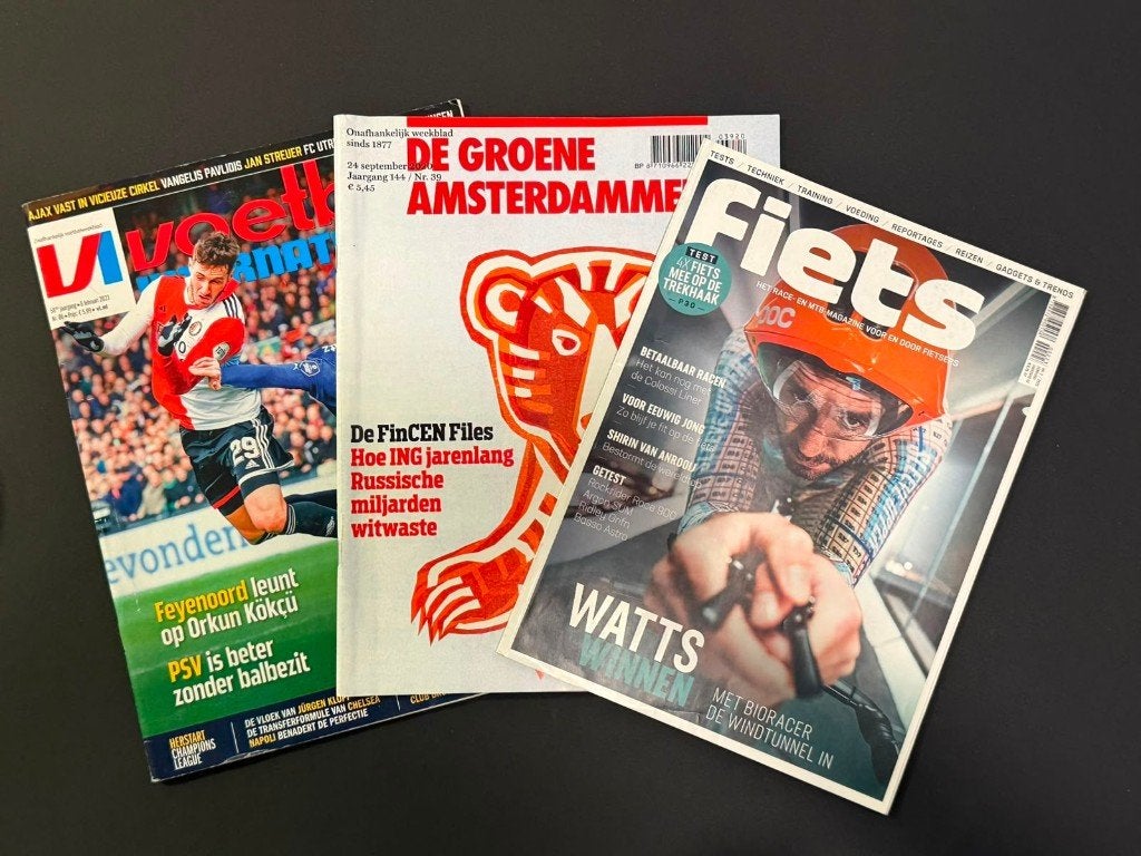 3 tijdschriften: VI, Fiets en Groene, Ophalen of Verzenden, Gelezen, Sport en Vrije tijd