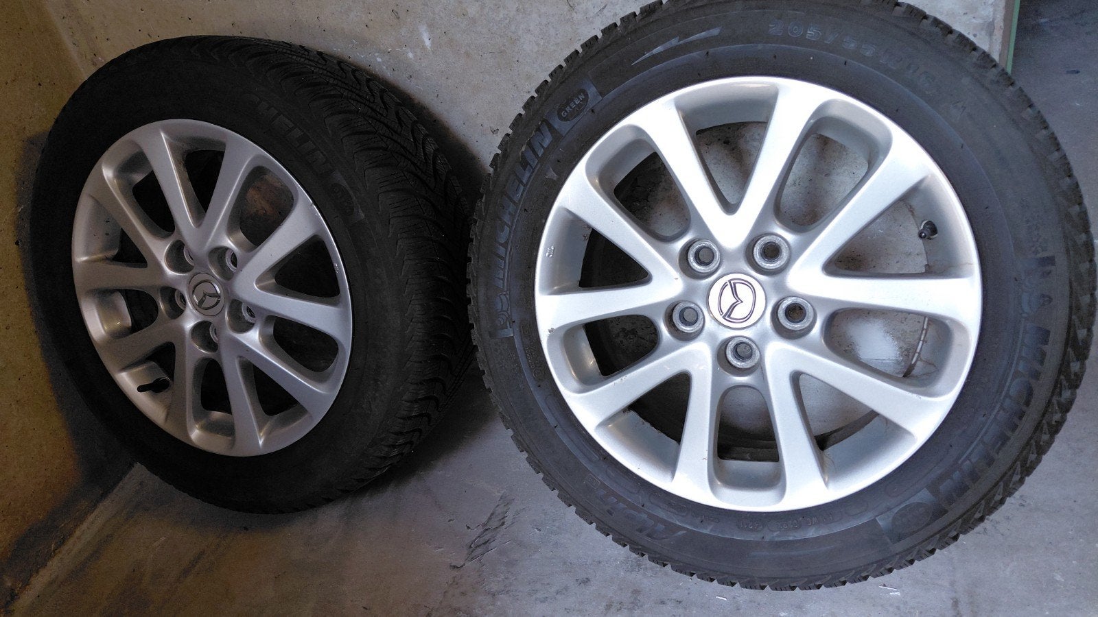 Mazda 5 Aluminium Velgen 16 inch, Gebruikt, 16 inch, Banden en Velgen, Personenwagen