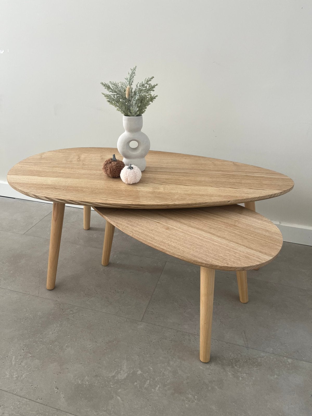 Japandi Salontafel’s Arvin, Ophalen, Zo goed als nieuw, Rond, 50 tot 100 cm