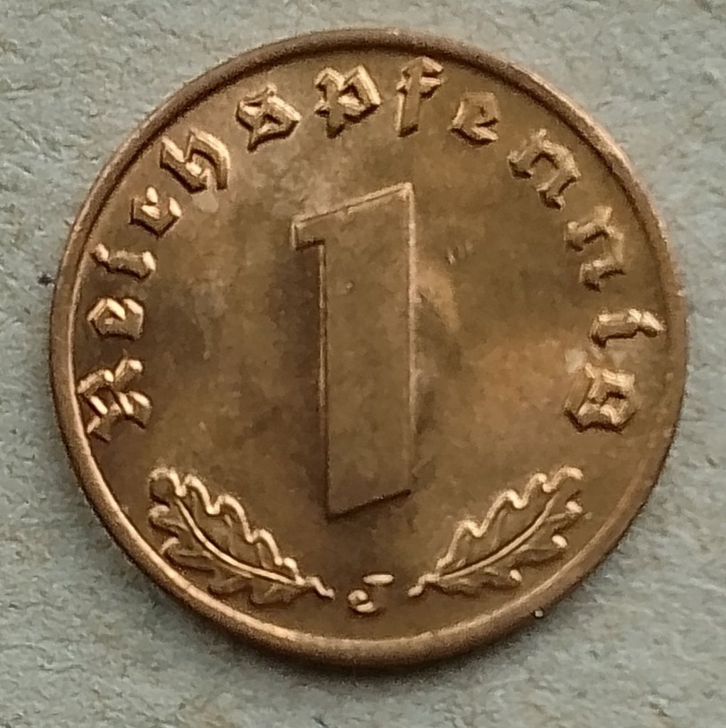 Duitsland, 1 reichspfennig 1940 J, Ophalen of Verzenden, Duitsland, Losse munt