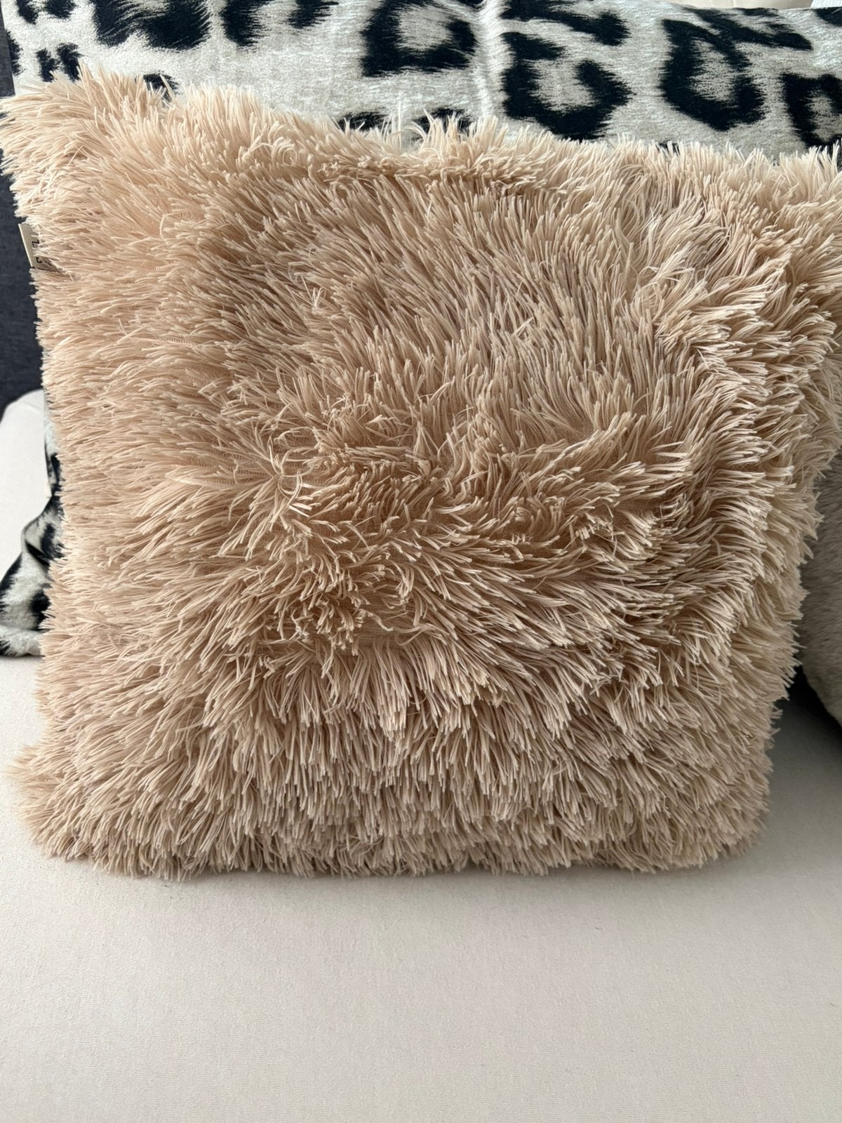 Kussens, Ophalen of Verzenden, Zo goed als nieuw, Beige, Vierkant