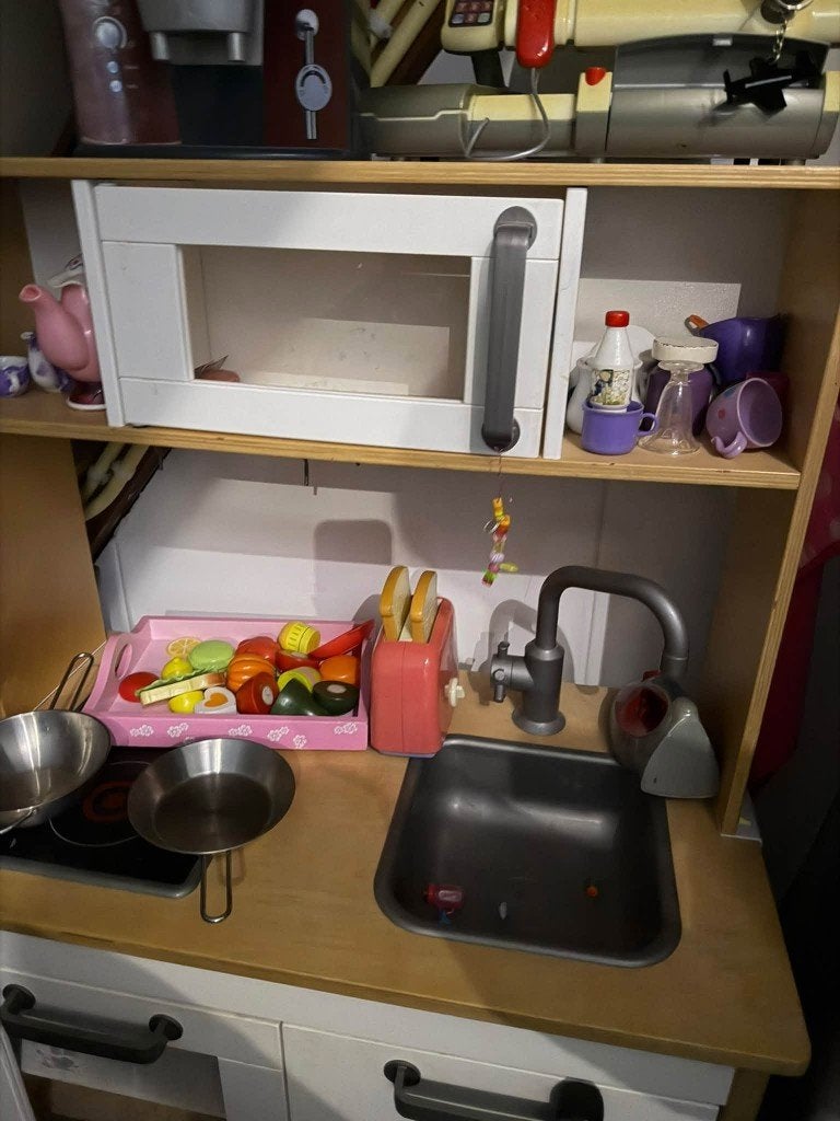 Ikea keukentje duktig houten speelgoedkeuken met accessoires, Ophalen, Gebruikt, Hout, Speelkeuken