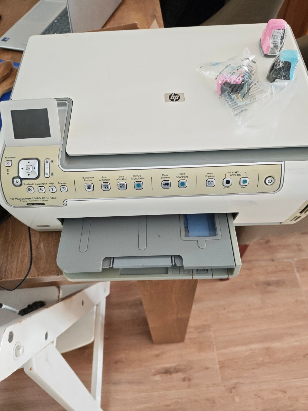 HP Photosmart C5180 All-in-One Printer, Ophalen, Gebruikt, Inkjetprinter, All-in-one