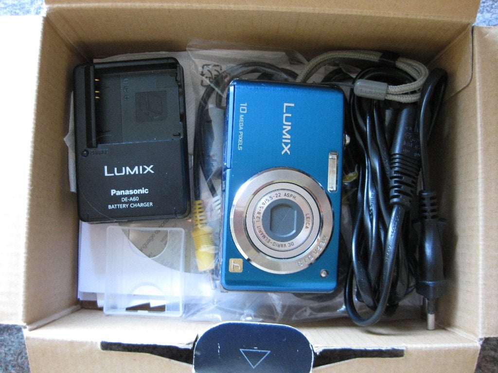 Panasonic Lumix DMC-FS 7 Digitale Compact Camera -blauw, Beeldstabilisatie, Gebruikt, Panasonic, Verzenden
