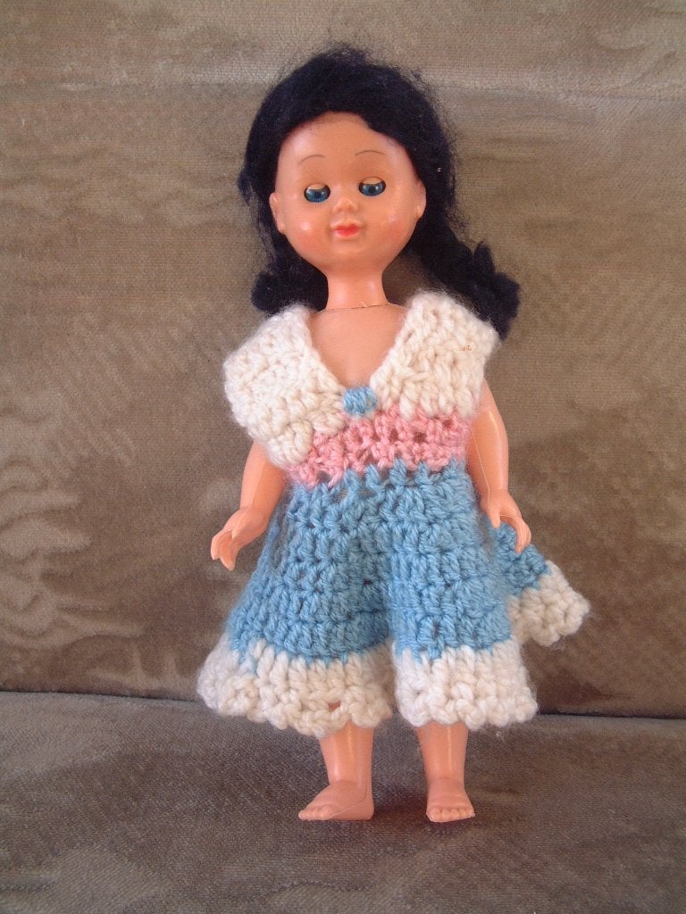 oude pop CS made in Italy slaapoogjes nr 6., Ophalen of Verzenden, Gebruikt, Pop